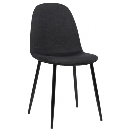 Jedálenská stolička Napier, textil, čierna - 1