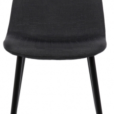 Jedálenská stolička Napier, textil, čierna - 2