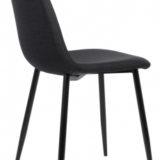 Jedálenská stolička Napier, textil, čierna - 3