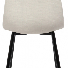 Jedálenská stolička Napier, textil, krémová - 4