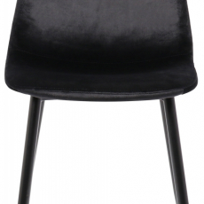 Jedálenská stolička Napier, zamat, čierna - 2