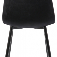 Jedálenská stolička Napier, zamat, čierna - 4