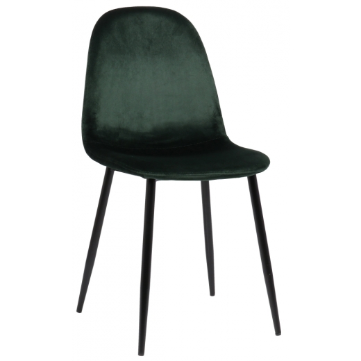 Jedálenská stolička Napier, zamat, zelená - 1