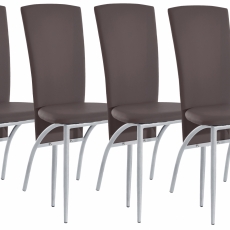 Jedálenská stolička Nelso (Súprava 2 ks), hnedá - 3