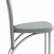 Jedálenská stolička Nelso (Súprava 2 ks), sivá - 3