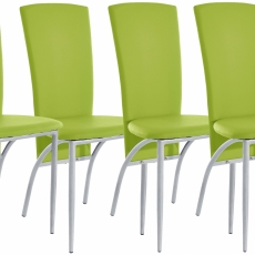 Jedálenská stolička Nelso (Súprava 2 ks), zelená - 3