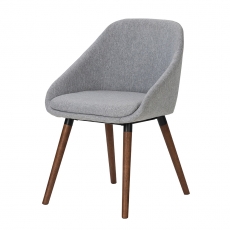 Jedálenská stolička Nilen (SET 2 ks), sivá - 1
