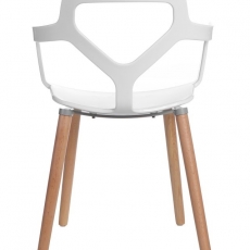 Jedálenská stolička Noir, biela - 2