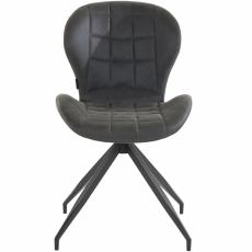 Jedálenská stolička Noma (SADA 2 ks), mikrovlákno, antracitová - 2