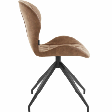 Jedálenská stolička Noma (SADA 2 ks), mikrovlákno, cappucino - 3