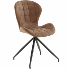 Jedálenská stolička Noma (SADA 2 ks), mikrovlákno, cappucino - 4