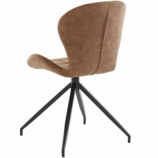 Jedálenská stolička Noma (SADA 2 ks), mikrovlákno, cappucino - 5