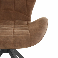 Jedálenská stolička Noma (SADA 2 ks), mikrovlákno, cappucino - 6