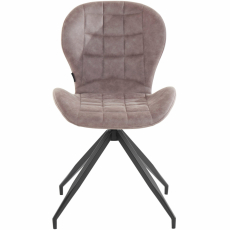 Jedálenská stolička Noma (SADA 2 ks), mikrovlákno, šedá - 2