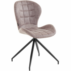 Jedálenská stolička Noma (SADA 2 ks), mikrovlákno, šedá - 4