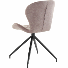 Jedálenská stolička Noma (SADA 2 ks), mikrovlákno, šedá - 5