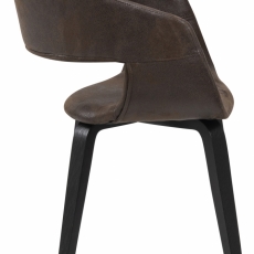 Jedálenská stolička Nova (SET 2ks), hnedá - 3