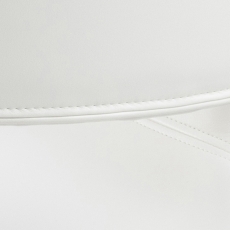 Jedálenská stolička Nova (SET 2ks), syntetická koža, biela - 4