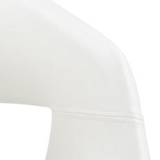 Jedálenská stolička Nova (SET 2ks), syntetická koža, biela - 5