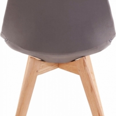 Jedálenská stolička Ohian (Súprava 2 ks), sivá - 4