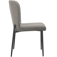Jedálenská stolička Oita (SET 2 ks), textil, svetlo šedá - 3