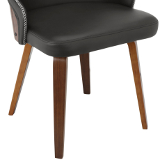 Jedálenská stolička Okido (SET 2 ks), syntetická koža, hnedá - 7