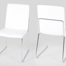 Jedálenská stolička Olivie (SET 4 ks) biela - 4