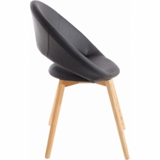 Jedálenská stolička Oregi (Súprava 2 ks), čierna - 4