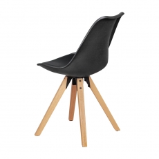 Jedálenská stolička Otto (Súprava 2 ks), čierna - 5