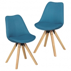 Jedálenská stolička Otto (súprava 2 ks), modrá - 1