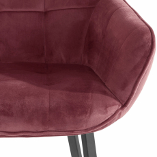 Jedálenská stolička Pamela (SADA 2 ks), zamat, ružová - 6