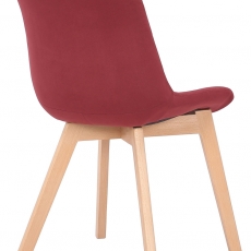 Jedálenská stolička Passaic, zamat, červená - 4