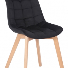 Jedálenská stolička Passaic, zamat, čierna - 1
