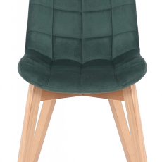 Jedálenská stolička Passaic, zamat, zelená - 2