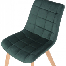 Jedálenská stolička Passaic, zamat, zelená - 6