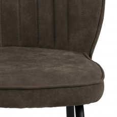 Jedálenská stolička Patricia (SET 2 ks), hnedá - 4