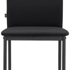 Jedálenská stolička Pavia (SET 2 ks), syntetická koža, čierna - 2