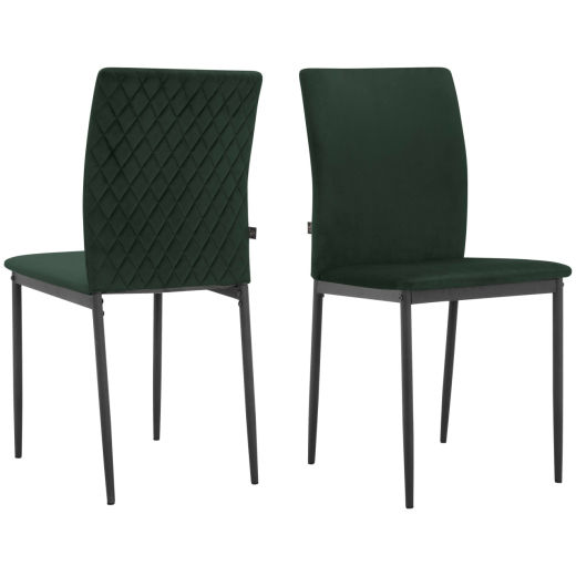 Jedálenská stolička Pavia (SET 2 ks), syntetická koža, zelená - 1