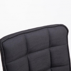 Jedálenská stolička Peking, textil, čierna - 5