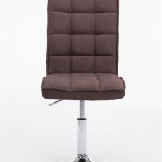 Jedálenská stolička Peking, textil, hnedá - 2