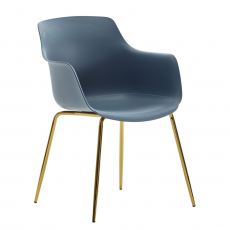 Jedálenská stolička Perta (SET 2 ks), modrá - 2