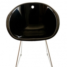 Jedálenská stolička Polly, čierna - 2