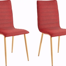 Jedálenská stolička Port (Súprava 2 ks), červená - 1
