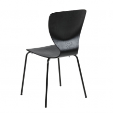 Jedálenská stolička preglejková Greta (Súprava 4 ks), čierna - 5