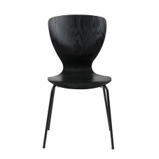 Jedálenská stolička preglejková Greta (Súprava 4 ks), čierna - 2