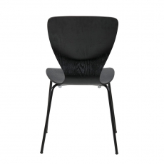 Jedálenská stolička preglejková Greta (Súprava 4 ks), čierna - 4