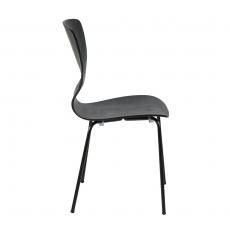 Jedálenská stolička preglejková Greta (Súprava 4 ks), čierna - 3