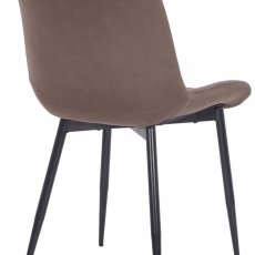 Jedálenská stolička Rahden, zamat, hnedá - 4