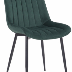 Jedálenská stolička Rahden, zamat, zelená - 1