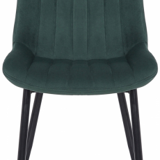 Jedálenská stolička Rahden, zamat, zelená - 2
